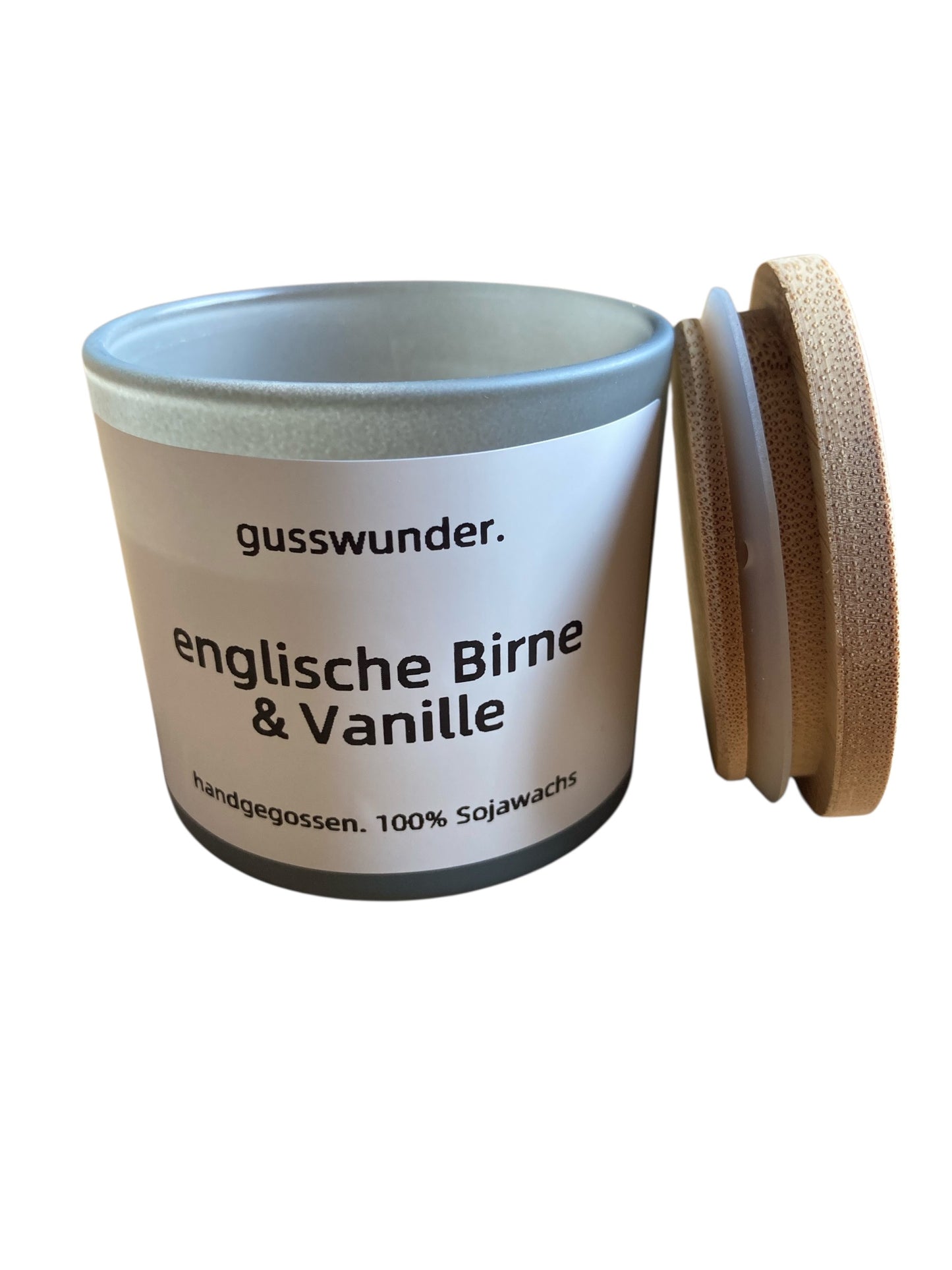 Duftkerze "englische Birne & Vanille" 90g