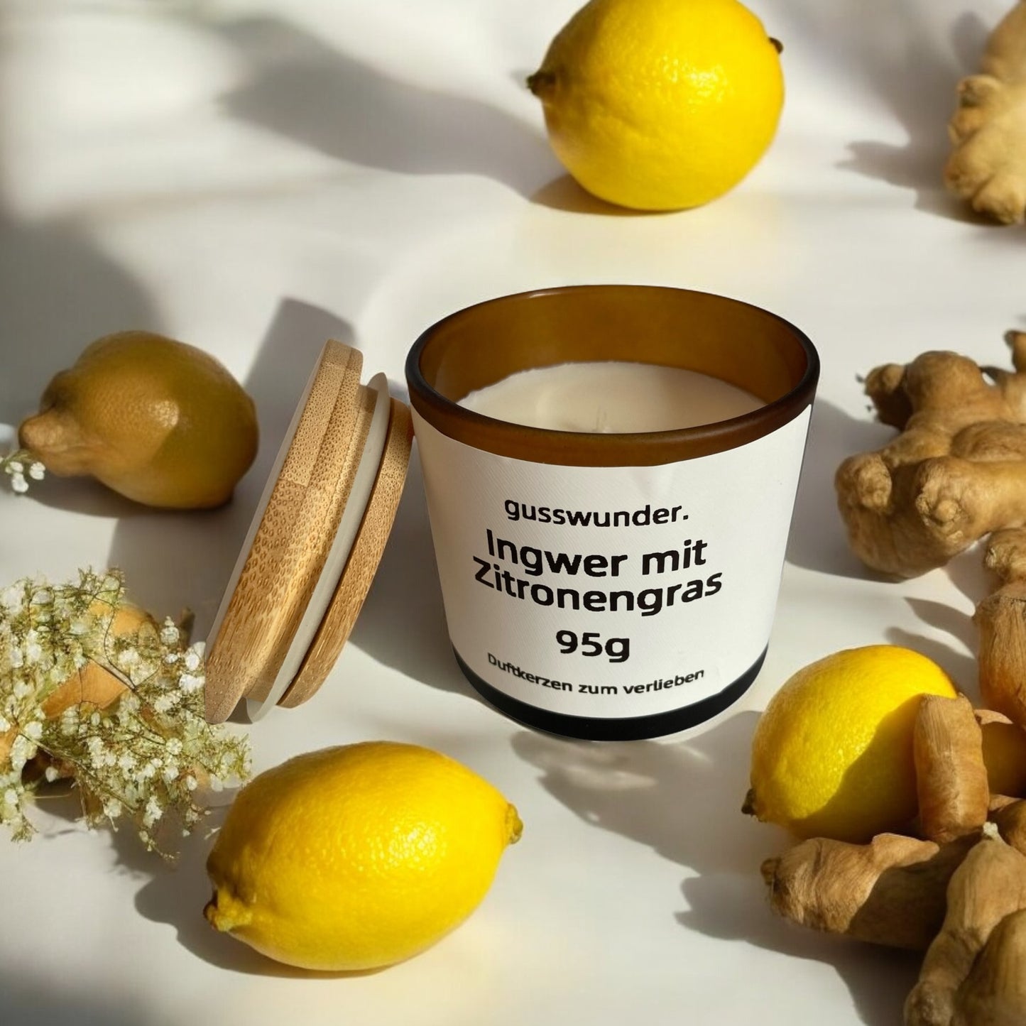 Duftkerze "Ingwer mit Zitronengras" 95g