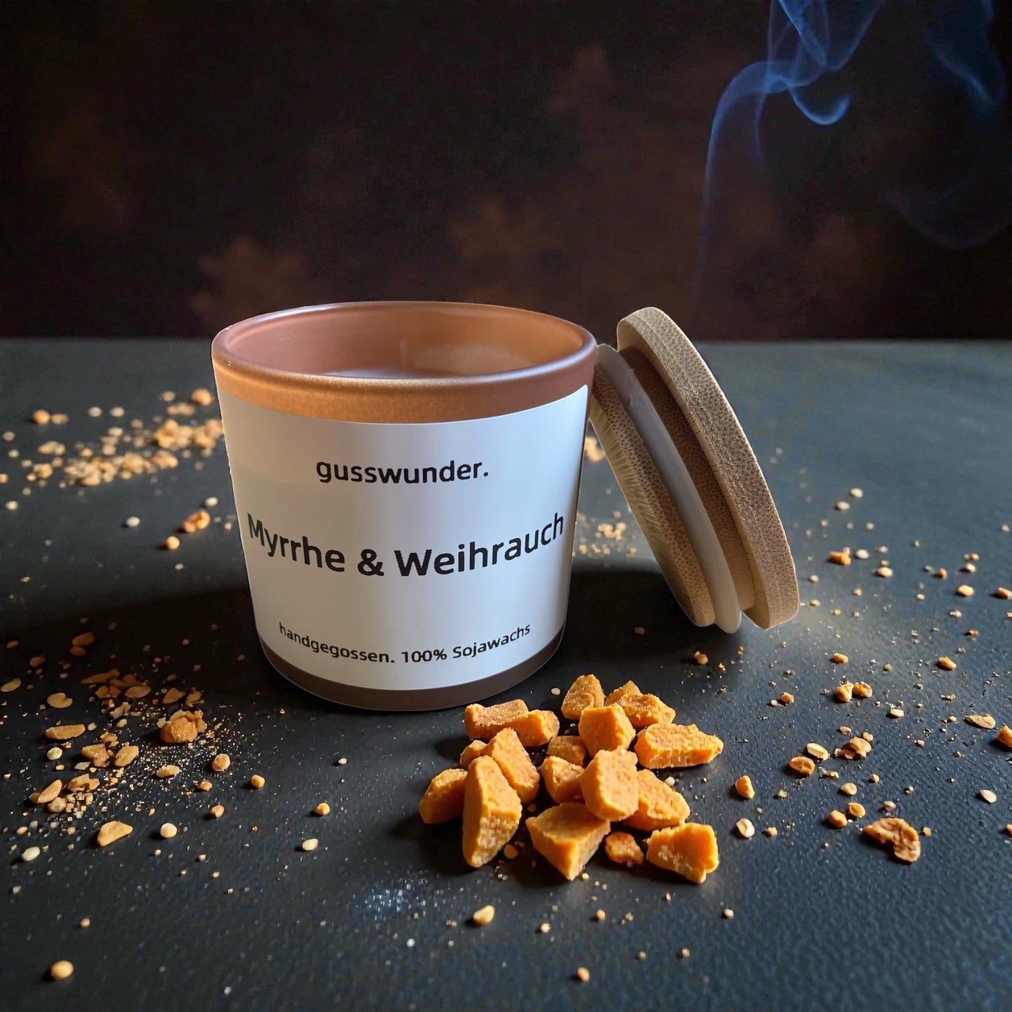 Duftkerze "Weihrauch und  Myrrhe" 90g