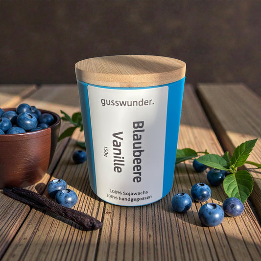 Duftkerze "Blaubeere-Vanille" 150g