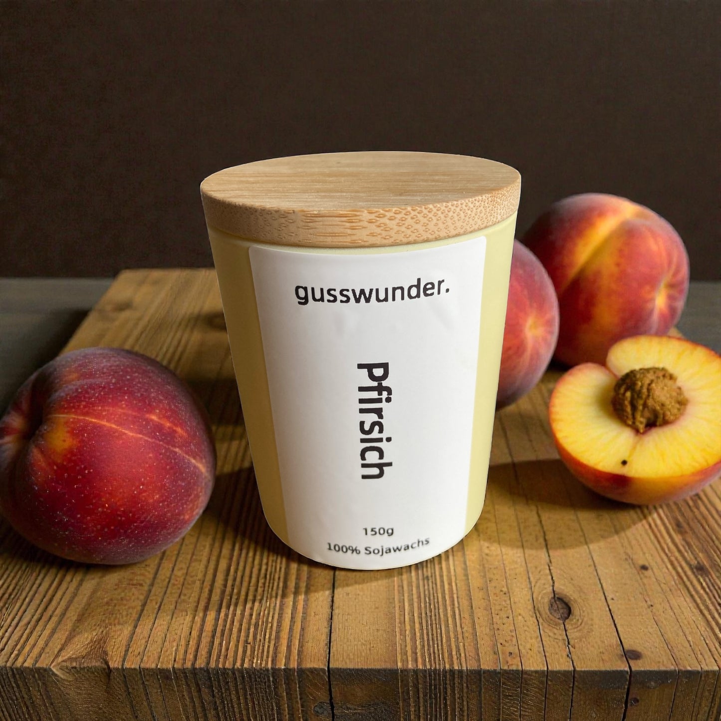 Duftkerze "Pfirsich" 150g