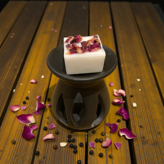 Duftmelt Rosenblüte mit pinkem Pfeffer, 15g - Zarte Romantik aus reinem Sojawachs